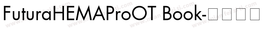 FuturaHEMAProOT Book字体转换